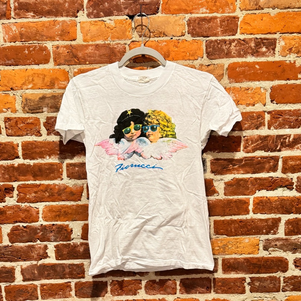 Vintage 1980s Fiorucci angels graphic t shirt